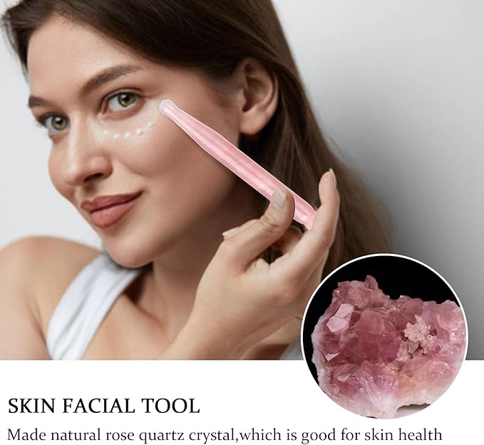 Acupressure Pen for Facial Skin Care-Deep Tissue 1Pcs Crystal Massage Tool-Point Massage Relief Pain Therapy Stone Tools Relaxing Trigger Self-Massage