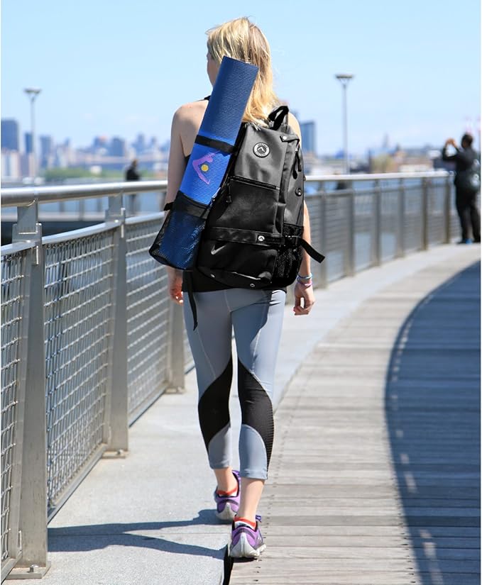 AURORAE Yoga Mat/Gym Cross-body Travel Sling Back Pack. Mat sold separately.