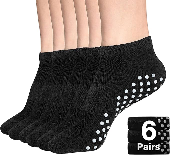 DIBAOLONG Womens & Mens Low Cut Socks, 6-Pair Ankle No Show Athletic Short Cotton Socks
