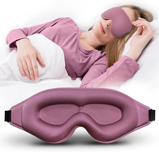 3D Advanced Eye Mask for Sleeping, Ultra Delicate Soft Skin Friendly Eye mask,100% Blackout Sleep Eye Mask for Sleep, Eyelash Extension Sleep mask, Sleeping Eye Masks for Men and Women