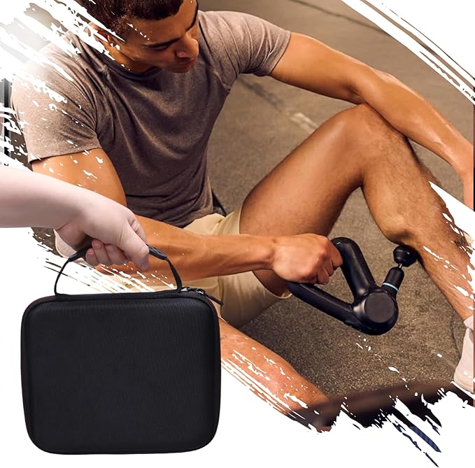 XANAD Massage Gun Case Compatible with Theragun Prime Percussive Therapy Deep Tissue Muscle Treatment Massage Gun,Black