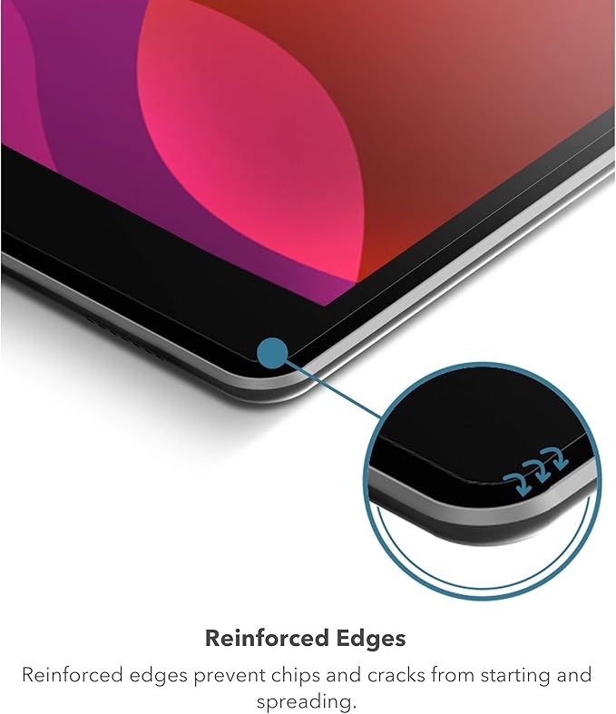 ZAGG InvisibleShield Glass Elite VisionGuard+ Screen Protector for Apple iPad 10.2", Scratch Resistance, Blue-Light Filtration, Maintains HD Clarity, Anti-Fingerprint Technology, Easy to Install