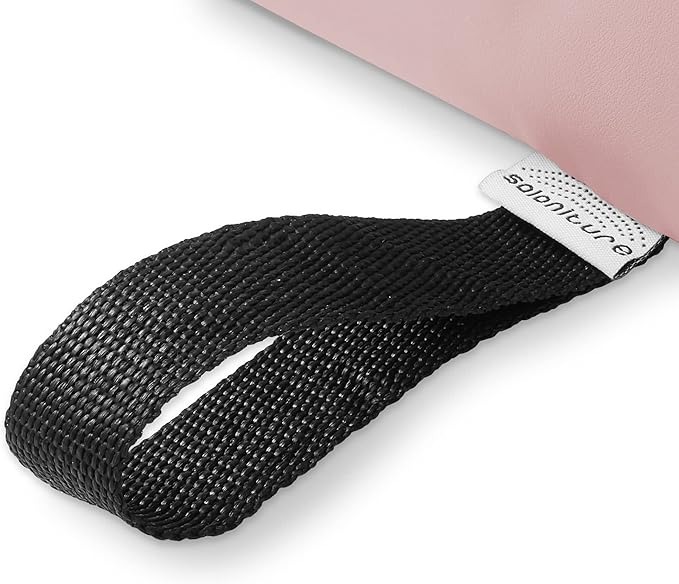 Saloniture Half Round Neck Massage Table Bolster Pillow Pad - 13 x 6 x 3 Inch - Pink