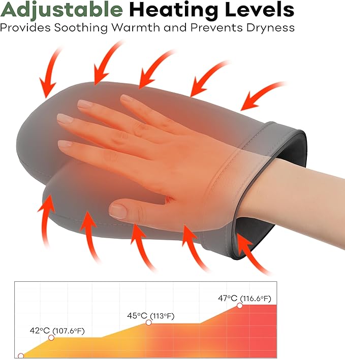 Hand Massager with Heat & Compression - Relieves Hand Fatigue & Soreness - Wrists & Fingers Massager for Stress & Pain Relief - Cordless Hand Massager for Arthritis & Carpal Tunnel - Ideal Gift