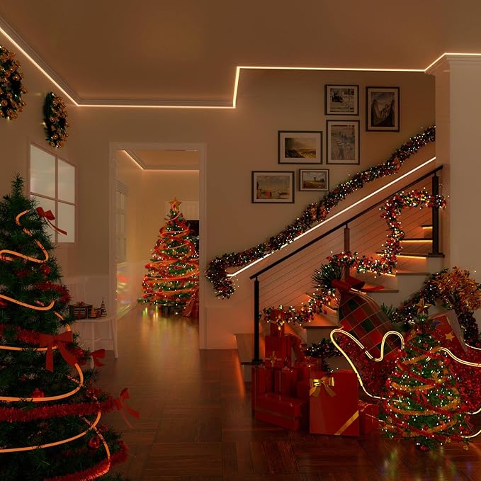 Muzata 10Pack 6.6FT/2M Plus-Size Spotless LED Channel Black LED Strip Diffuser Channel with Milky Frosted White Diffuser Cover U103 BW 2M