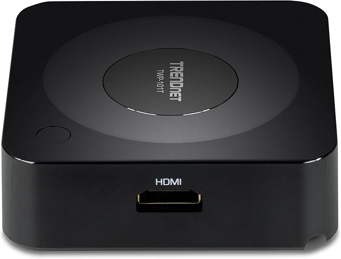 TRENDnet 4K Wireless Presenter Add-on Transmitter, Designed to Connect with The TWP-100R1K Wireless Receiver, 1 x HDMI Port, Share 4K Content, Wireless Screen Sharing, Black, TWP-101T
