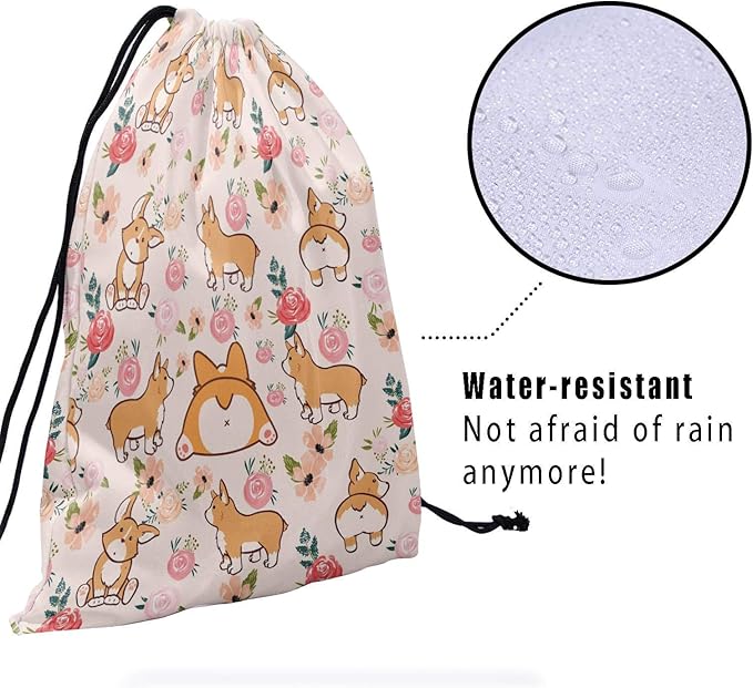 Nerxy Pet Gymnastics Grip Bag Dog Cat Drawstring Grip Bags Puppy Shoe Bag Gym Storage Pouch