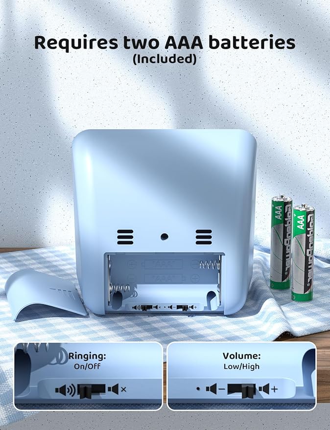 LIORQUE Visual Timer for Kids, 60-Minute Countdown Timers for Classroom Office Kitchen with Silent Operation, Kids Timer for Teaching (Batteries Included)