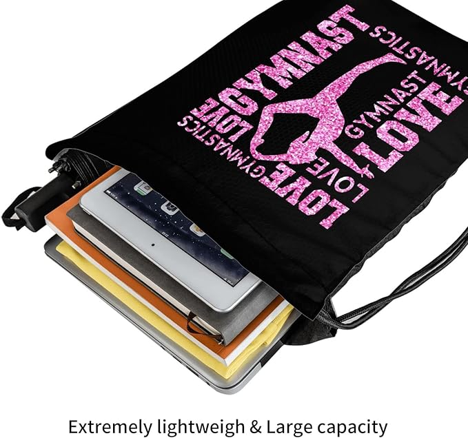 Gymnastics Drawstring Backpack Gym String Bag Drawstring Sackpack Sport For Womens Mens