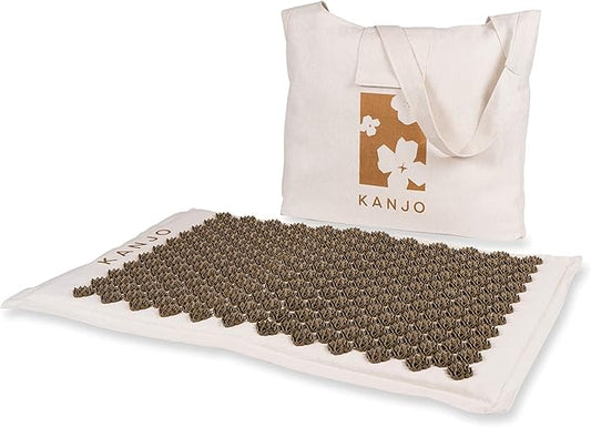 Kanjo Coconut Acupressure Mat with Carry Bag | Eco Friendly Coconut Fiber Core | Neck, Back & Shoulder Pain Relief | Promotes Stress Relief, Relaxation and Headache Relief