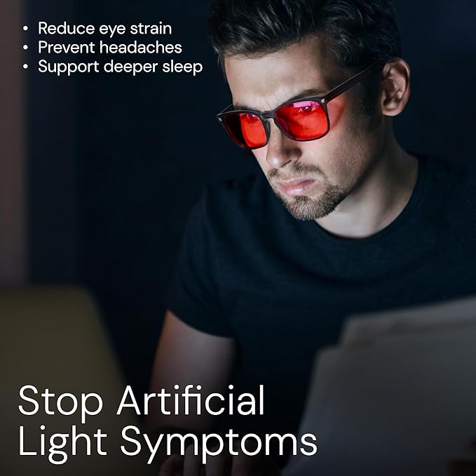 DreamGaze 99.9% Blue Light Blocking Glasses for Better Sleep - Anti Blue Light Glasses Men - Premium Computer Gaming Glasses