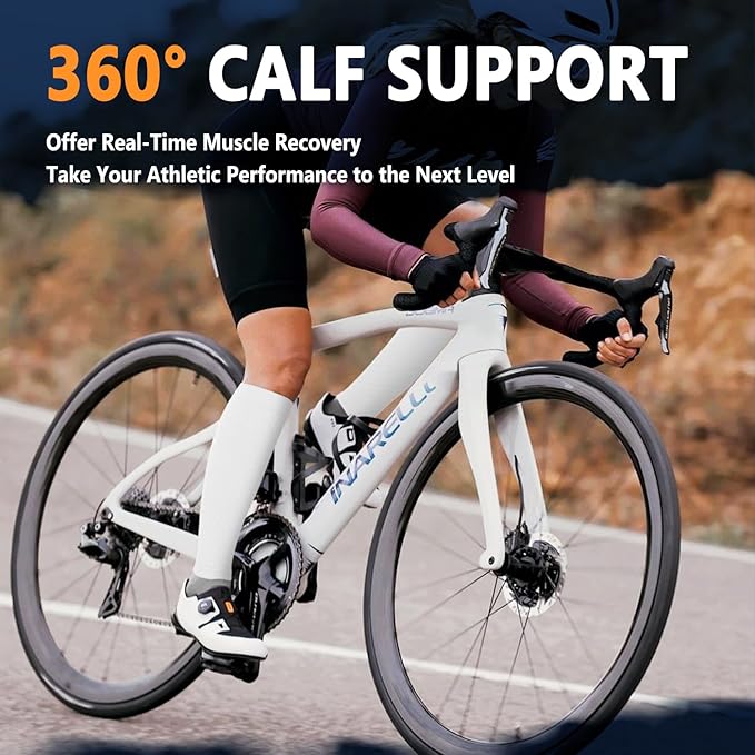 3 Pairs Calf Compression Sleeves for Women Men, Leg Compression Sleeve Calf Brace for Support Running Shin Splints