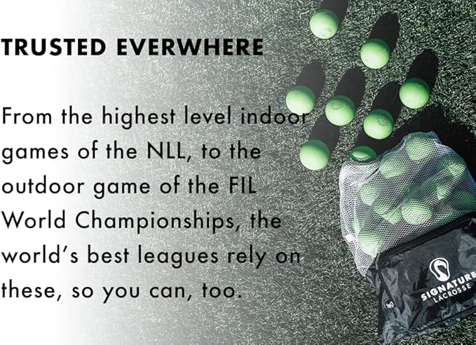 Signature Lacrosse Ball Set - Packs of 2, 4, 8, 12, and 120 - No Chemical Smell Massage Balls, Myofascial Release Tools, Back Roller, Muscle Knot Remover