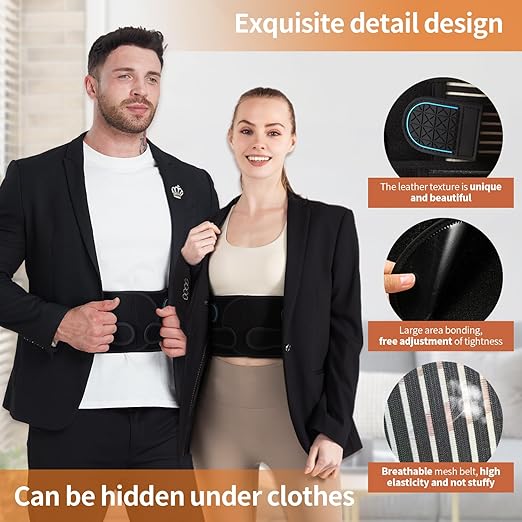 Posture Corrector for Women and Men, Back Support Brace for Neck Shoulder & Upper and Lower Back Pain Relief, Invisible Adjustable Lightweight Posture Corrector Under Clothes(Black, Large)