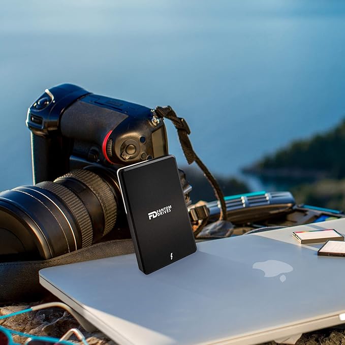 Fantom Drives Extreme 2TB External SSD - 2800MB/s, Thunderbolt 3 and 4, USB Type-C, Aluminum, 3D NAND TLC, TB3X-2300N2TB