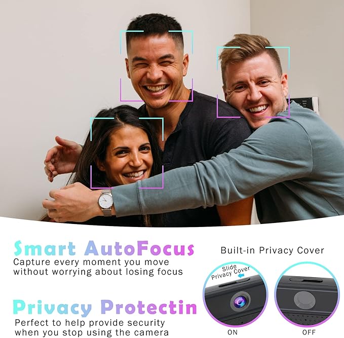 Akyta 4K Webcam with 4 Noise-Canceling Microphones-Privacy Cover-Tripod, AutoFocus Computer Web Camera for Desktop, 4K USB C Webcam for PC/Laptop/Desktop Computer/Teams/Zoom/YouTube Streaming