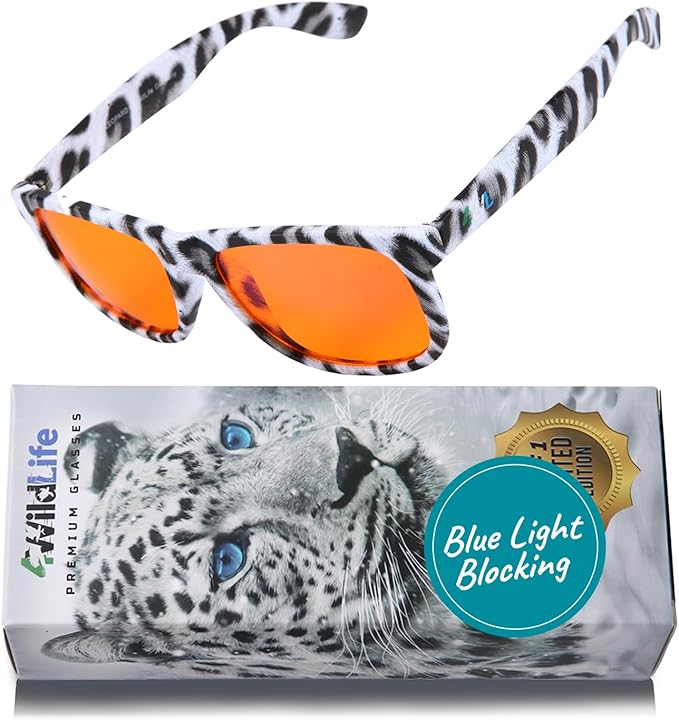 100% Blue Light Blocking Glasses - Women + Men - Better Sleep - Anti Eye Strain Protection - Computer Screens Gaming