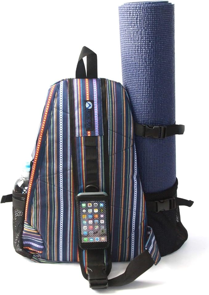 AURORAE Yoga Mat/Gym Cross-body Travel Sling Back Pack. Mat sold separately.