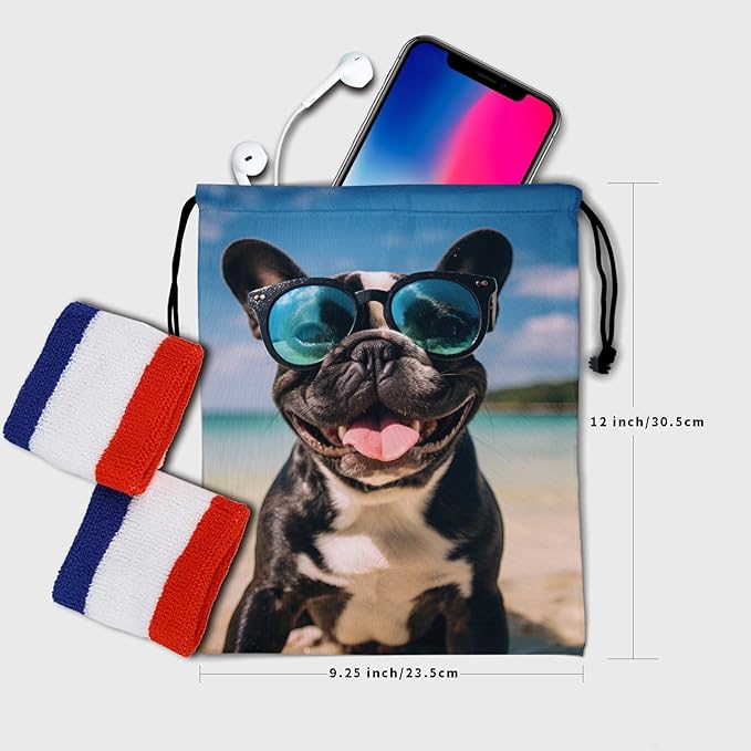 Nerxy Pet Gymnastics Grip Bag Dog Cat Drawstring Grip Bags Puppy Shoe Bag Gym Storage Pouch