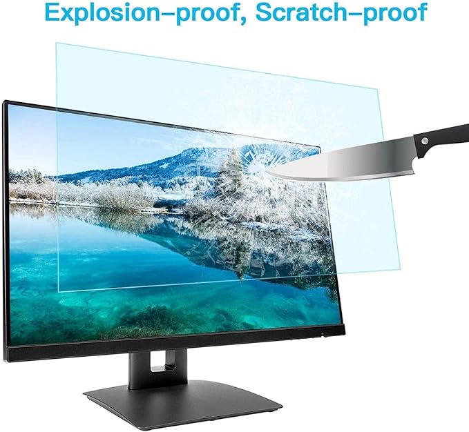 Privacy screen monitor Clear image, screen protector, Easy to assemble Prevent myopia, Suitable for LCD, LED, 4K OLED&QLED (Color : HD Version, Size : 55 inch 1213x686mm)