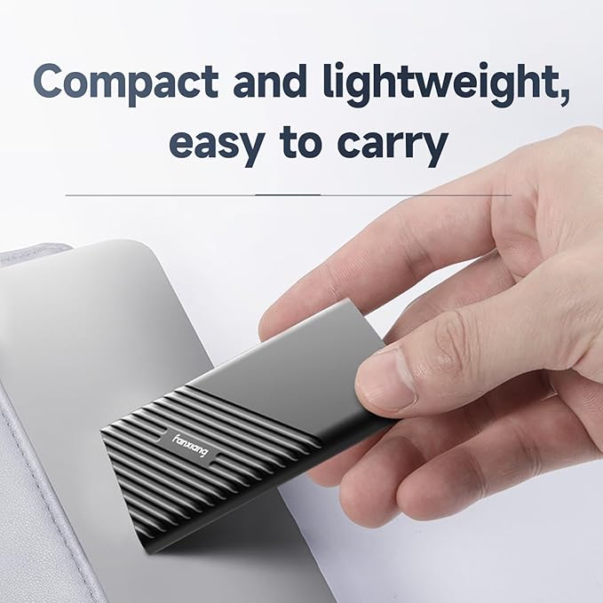 fanxiang 2TB External SSD Portable, Up to 2000MB/s, USB C External Solid State Drive External Hard Drive, USB 3.2 Gen2*2 Type-C SSD for iPhone 15/Pro/PC/Laptops/Creators/Gaming