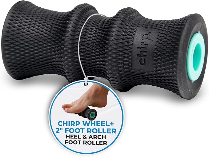 Chirp Wheel Foam Roller – Targeted Back & Neck Relief, Lumbar Spine Stretcher, Spinal Decompression Back Stretcher, Massage Roller with Density Foam for Physical Therapy, Supports 500lbs, 2-Inch Mint