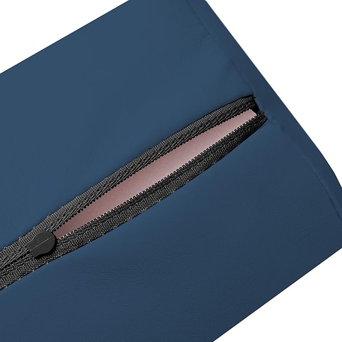 Saloniture Half Round Massage Table Bolster Pillow Pad - 26 x 6 x 3 Inch - Blue