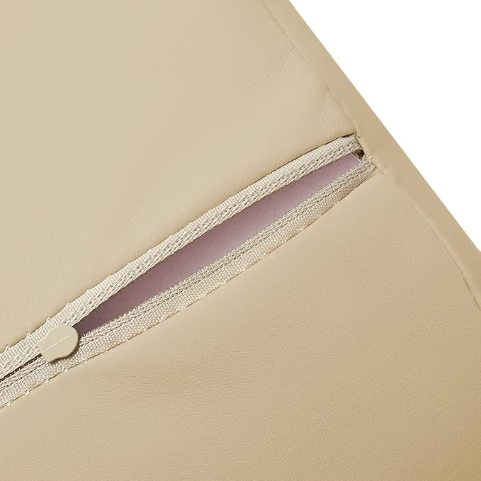 Saloniture 3/4 Round Massage Table Bolster Pillow Pad - 26 x 6 x 4-1/2 Inch - Cream