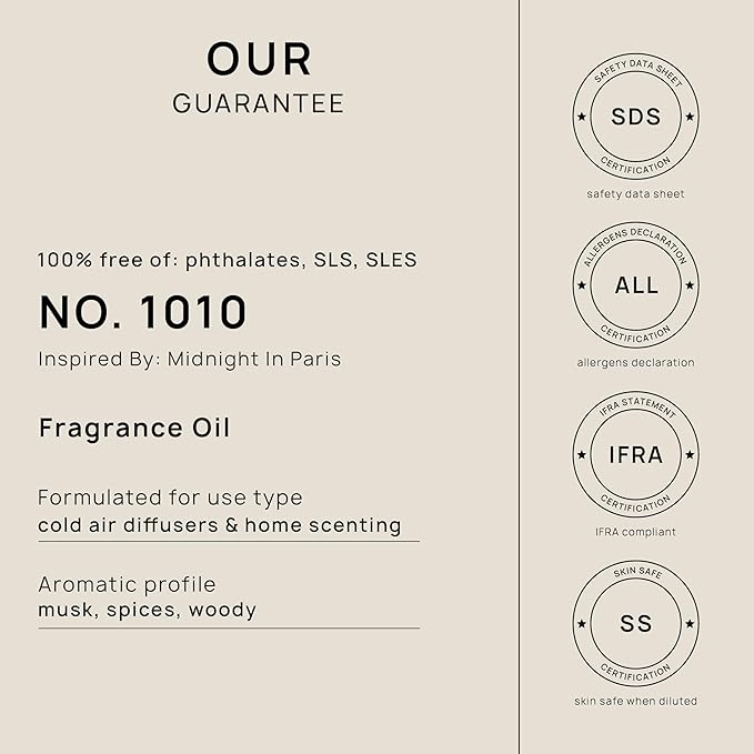 VINEVIDA (16oz) Hotel Fragrance Collection Diffuser Oil - Hotel Scents Diffusers for Home - Cold Air Diffuser Oil - Hotel Scent Essential Oil - Scent No.1010 Inspired by Hotel Costes