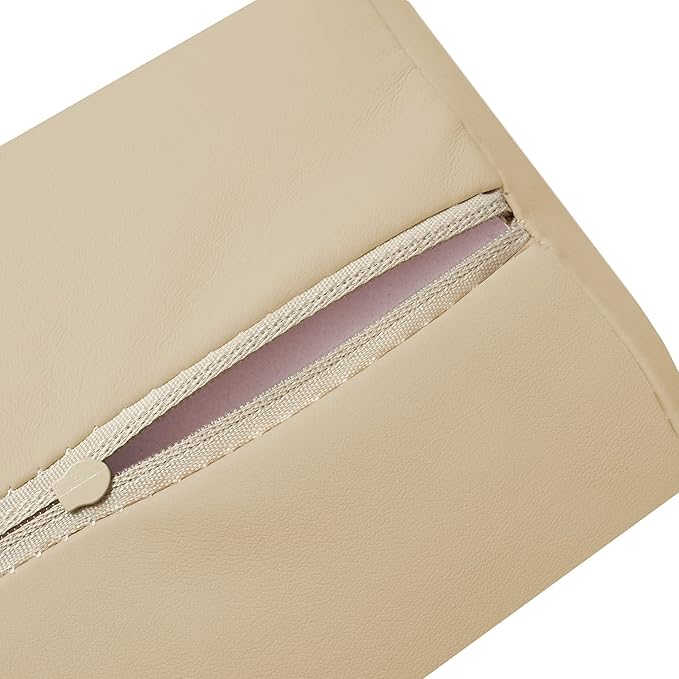 Saloniture Half Round Neck Massage Table Bolster Pillow Pad - 13 x 6 x 3 Inch - Cream