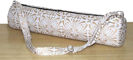 ICC Black Gold Mandala Full-Zip Exercise Yoga Mat Carry Bag Gym Beach Pilates Carrier Bags Hippie Mandala Indian Cotton Bag