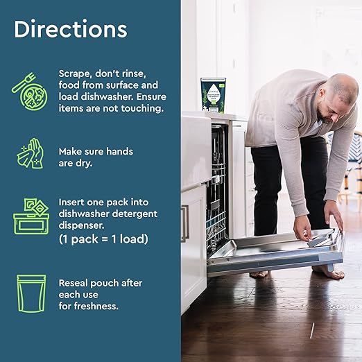 Puracy Dishwasher Pods, Natural Dishwasher Detergent, Free & Clear Dish tabs - Enzyme-Powered, Spot & Residue Free - TikTok Trend Items, Must Haves from TikTok Made Me Buy It (Free & Clear, 18 Count)