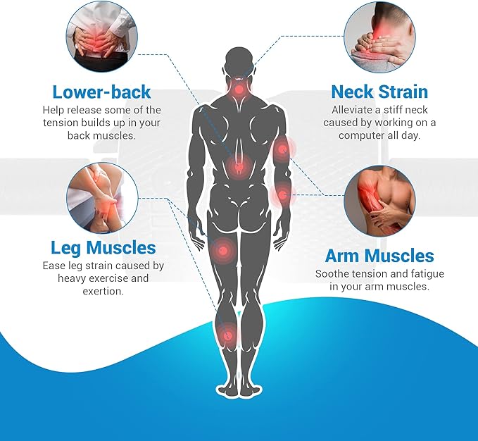 Chirp Focus Muscle Roller, Focus Wheel and Roller Handle in One, On-The-Go Muscle Massage Tool, Stretching Equipment, Targets Pressure Points, Focused Neck & Back Massager - 4" Holds Up to 500 lbs