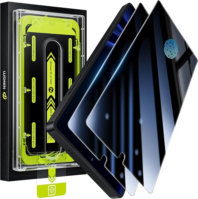 WSKEN for Samsung Galaxy S25 Ultra Privacy Screen Protector - 25 Degree Anti Spy [Fingerprint Unlock Support] Case Friendly Shatterproof Auto Dust Removal Tempered Glass for Galaxy S25 Ultra,2 PCS