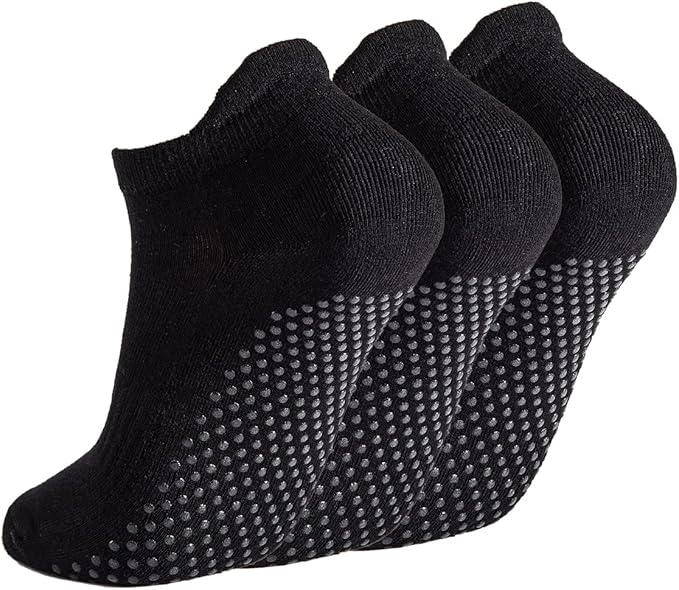 Breslatte Grip Socks Pilates Socks with Grips for Women Non Slip Grippers Womens