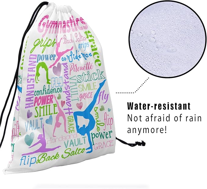 Gymnastics Grip Bag for Gymnasts Gymnastic Drawstring Bag Gym Athlete Bag