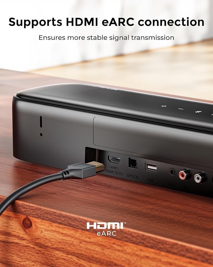 ULTIMEA 7.1ch Sound Bar with Dolby Atmos, Surround Sound System for TV with 4 Surround Speakers, Sound Bar for Smart TV with App Control, Soundbar with Subwoofer for Home Theater, HDMI eARC, Aura A60