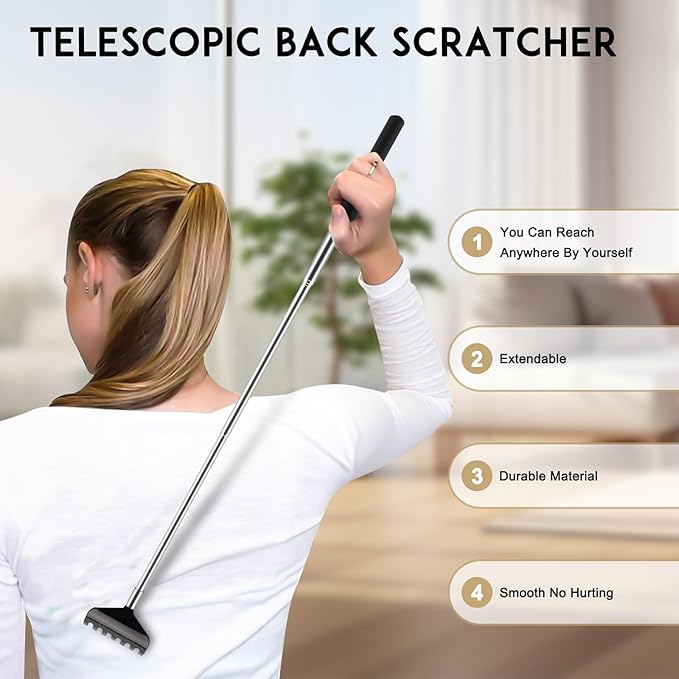 NICEMOVIC White Elephant Gifts for Adults, Head Massager Scalp Scratcher Stocking Stuffers Funny Gifts for Men Women 20 Fingers Head Scalp Massager Back Scratcher Small Gift for Thanksgiving Birthday