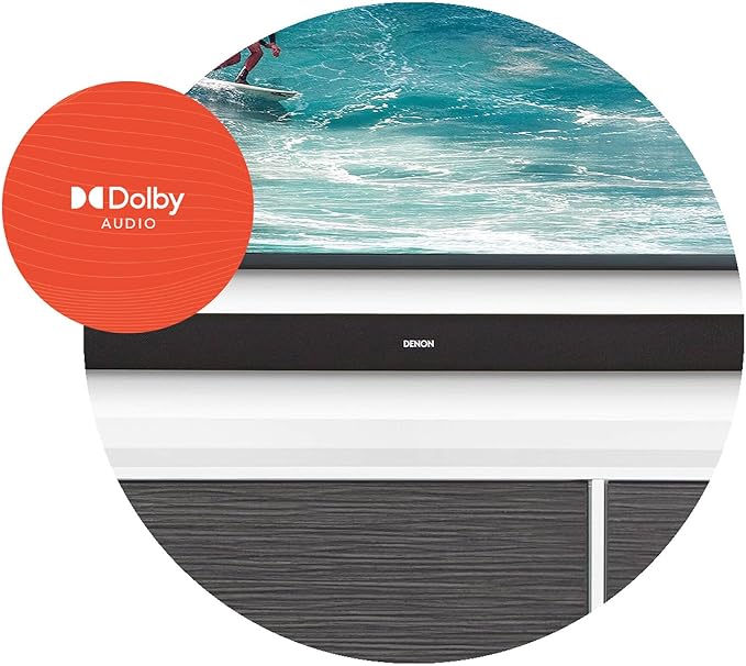 Denon DHT-S316 Bluetooth Sound Bar and Subwoofer with an Additional 1 Year Extended Amber Protection (2020), Black