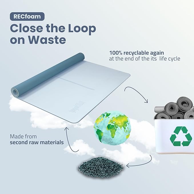 Large Yoga Mat (6'x4') – 1/4" & 1/2" Thick Exercise Mats for Home Workout, Extra Wide Workout Mats for Home Gym, Yoga, Pilates, Stretching, Floor & More