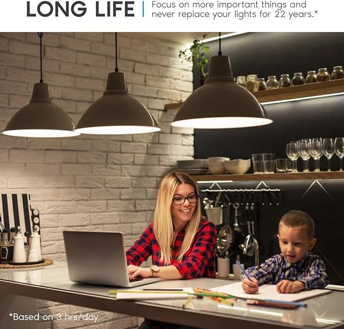 LUXRITE A19 LED Light Bulbs 100 Watt Equivalent Dimmable, 3500K Natural White, 1600 Lumens, Enclosed Fixture Rated, Standard LED Bulbs 15W, Energy Star, E26 Medium Base - Indoor and Outdoor (24 Pack)