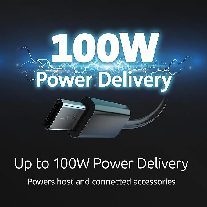 Kensington SD4790P USB-C Quad 4K Displaylink Docking Station, 100W Charging, 3 x DisplayPort, 3 x HDMI, for Windows/macOS/ChromeOS (K33610NA)