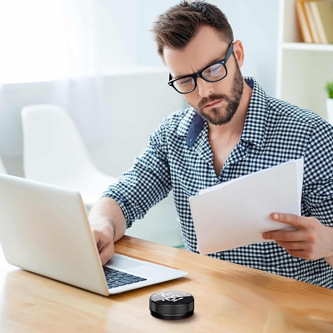 BlueSnail Kitchen Timer with LED Digital Display Smart Efficana for Home Classroom Gym Office, Volume and Brightness Adjustable Productivity Timer