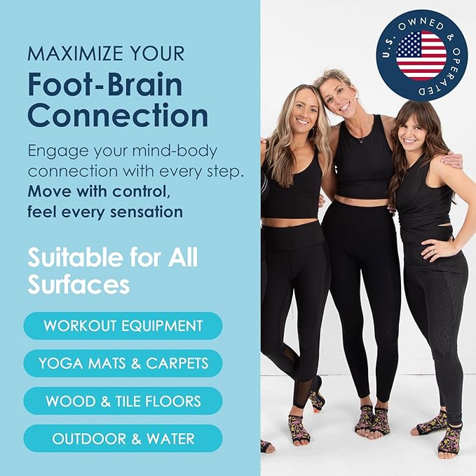 Tucketts Anklet Toeless Pilates Socks with Grips for Women, Non-Slip Ankle Toeless Yoga Socks with Grips for Barre, Size 5-13