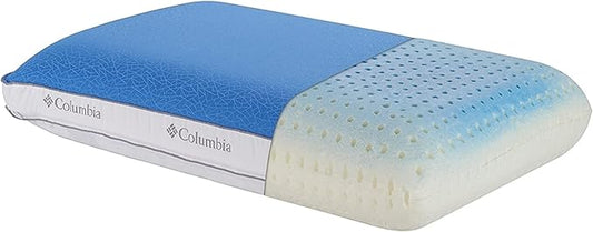 Columbia Cooling Gel Memory Foam Pillow - Comfortable and Supportive with Cooling & Breathable Features - Removable Washable Cover, King