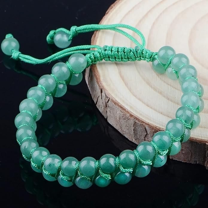 MASSIVE BEADS Double Layer Natural Chakra Healing Power Crystals Macrame Bracelet Yoga Stone Beads Gemstone Meditation Relax Anxiety Bangle for Unisex Women Men