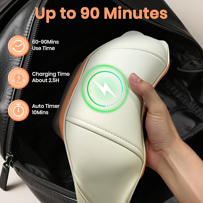 Gifts for Women / Men: 2025 NEW Shiatsu Neck Massager with Heat, Brushless Neck Massager for Pain Relief Deep Tissue with 3 Modes, Deep Kneading Shoulder and Back Massagers, Dad / Mom Gifts Birthday