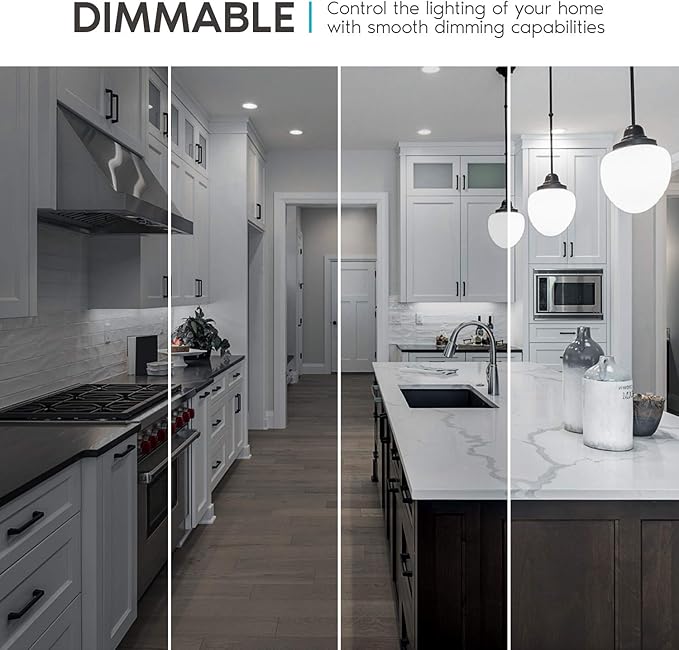 LUXRITE A19 LED Light Bulbs 100 Watt Equivalent Dimmable, 5000K Bright White, 1600 Lumens, Enclosed Fixture Rated, Standard LED Bulbs 15W, Energy Star, E26 Medium Base - Indoor and Outdoor (24 Pack)