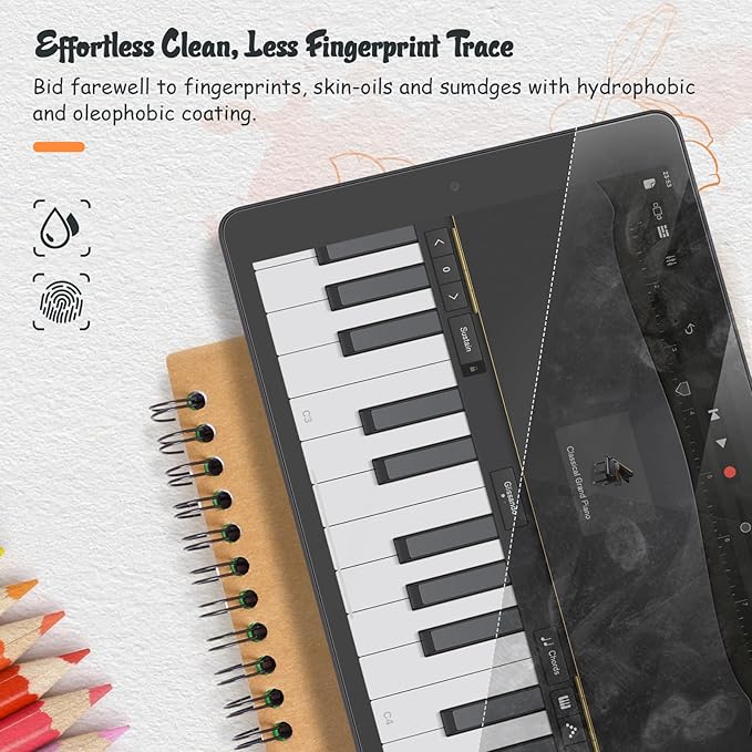 KCT 2 Pack Paperfeel Screen Protector Compatible with iPad Air 3 (2019) 10.5 inch/iPad Pro 10.5 (2017), Matte PET Film for Drawing, Anti Glare with Easy Installation Kit