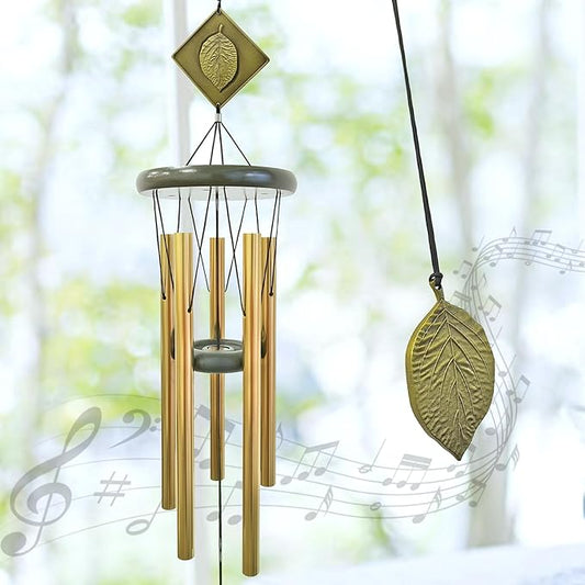 Wind Chimes for Outside,32" Memorial Wind Chimes Create a Zen Atmosphere for Outdoor,Garden Patio Yard Decor Christmas Ornaments Lucky Gift for Women/Mother/Mom/Father/Unisex(Bronze)